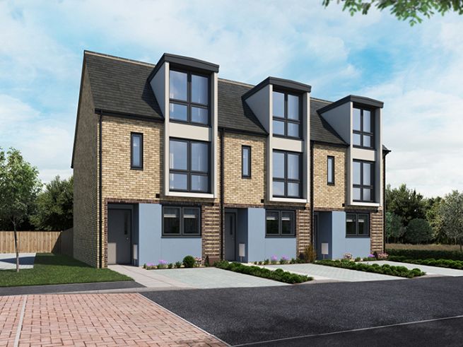 3 bedroom houses with dormers - artist's impression, subject to change